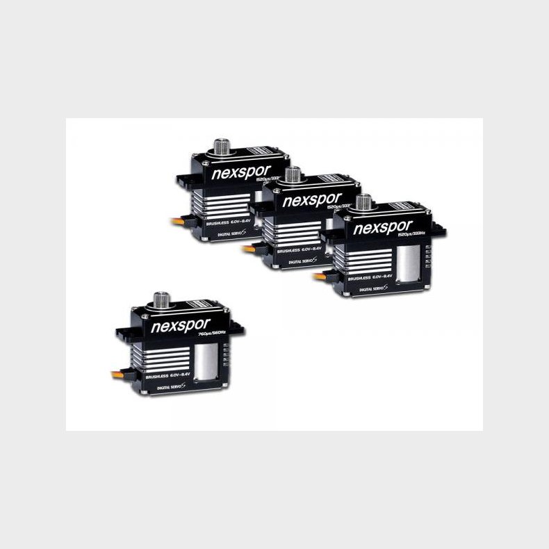 NEXSPOR Heli Brushless Servo Set 3x BLS3515S / 1x BLS3507T