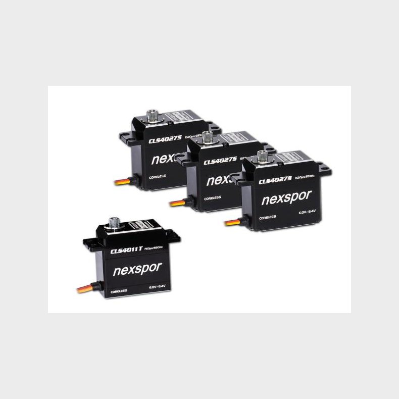 NEXSPOR Heli Servo Set 3x CLS4027S / 1x CLS4011T